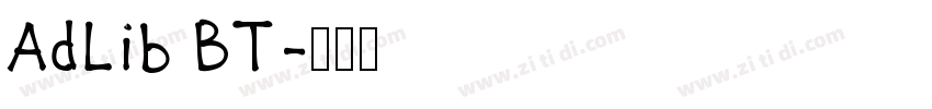 AdLib BT字体转换